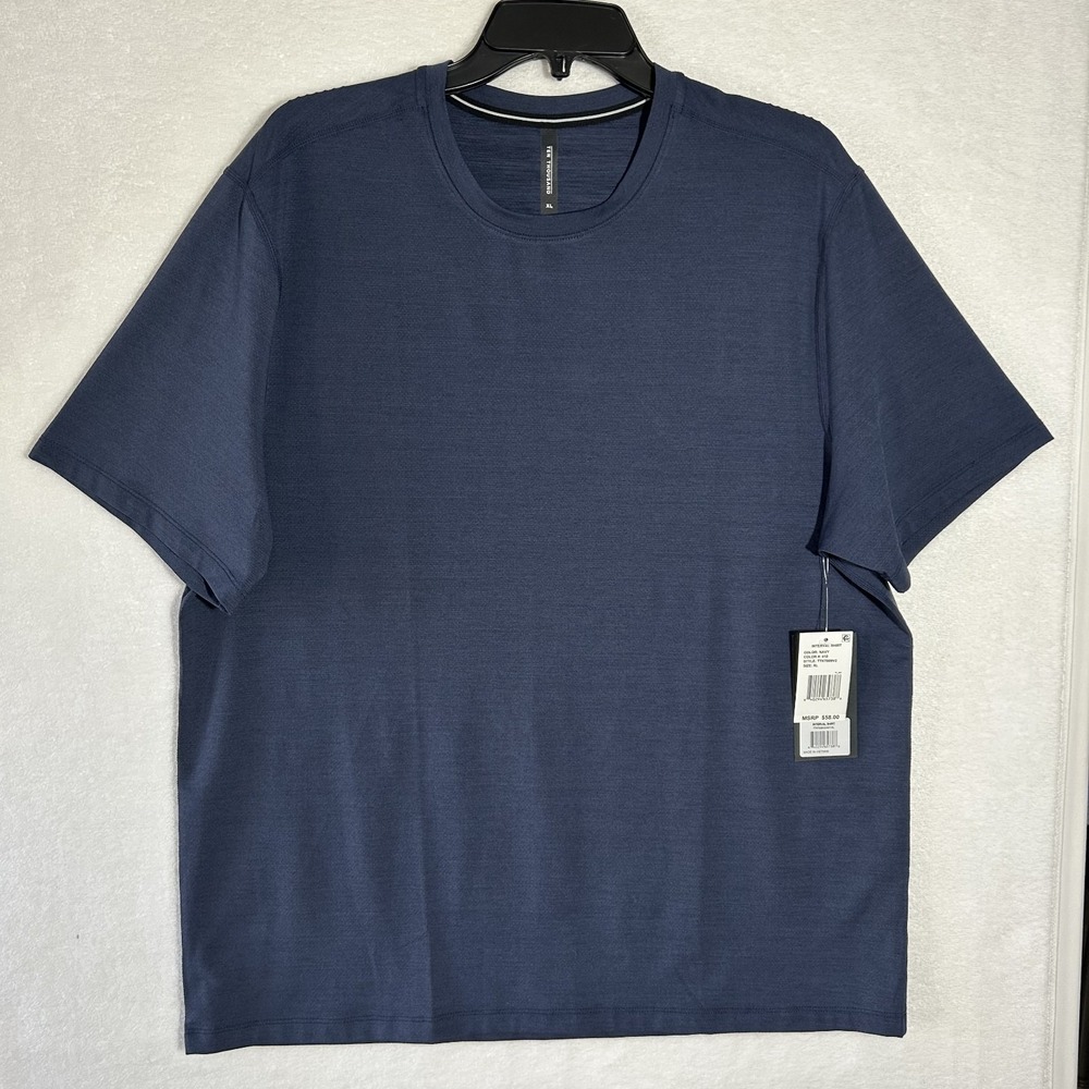 Ten Thousand Mens Size XL Blue Interval Short Sleeve Athletic Shirt